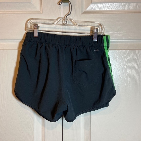 Adidas Climalite 2 in 1 Women's Running Shorts|Black/Green|Size S - Picture 6 of 8